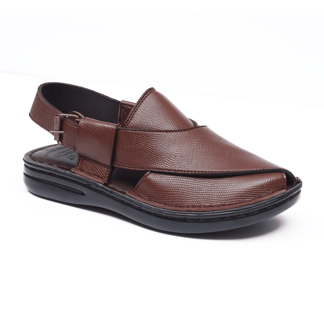 Cow Leather Brown Peshawari - JOGGY