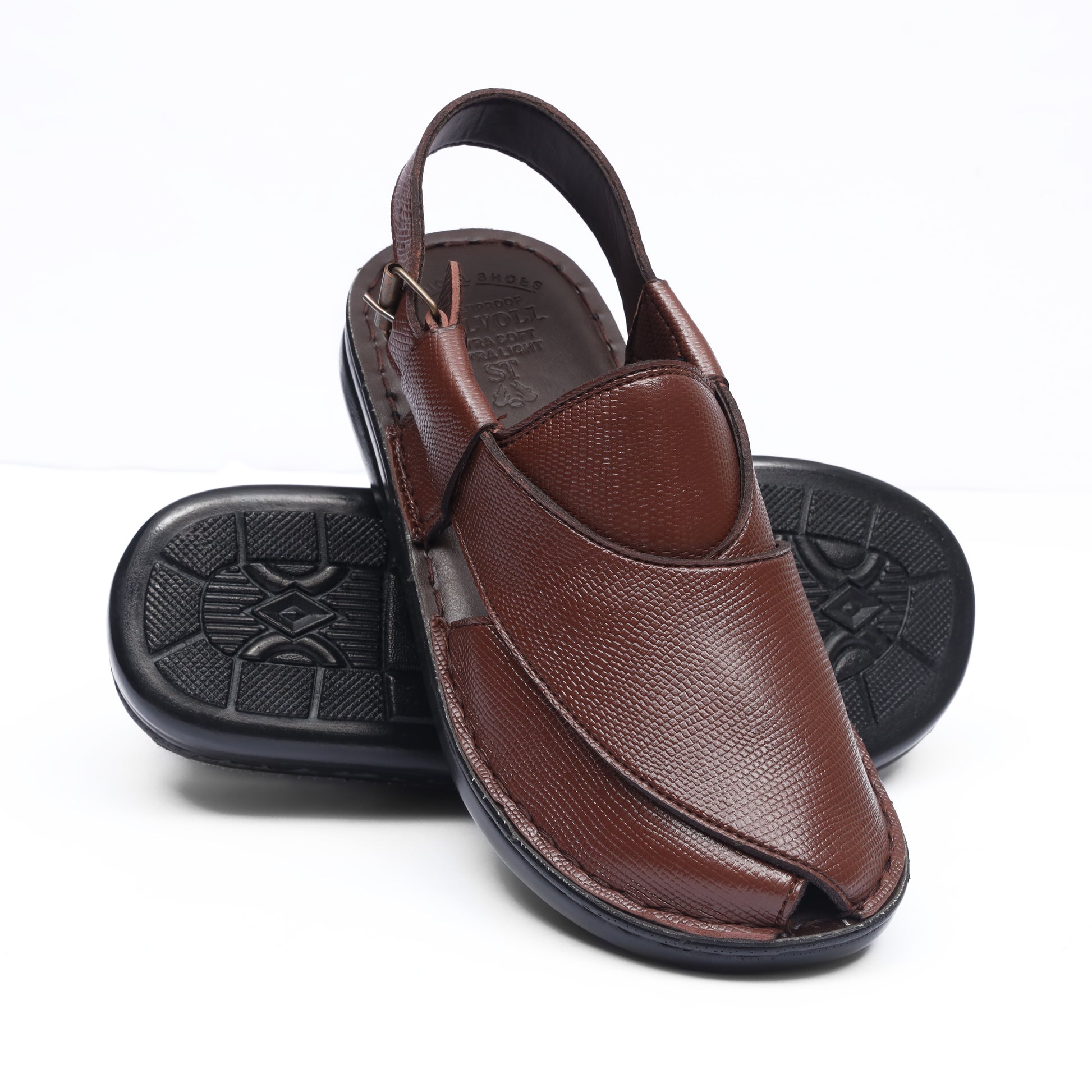Cow Leather Brown Peshawari - JOGGY