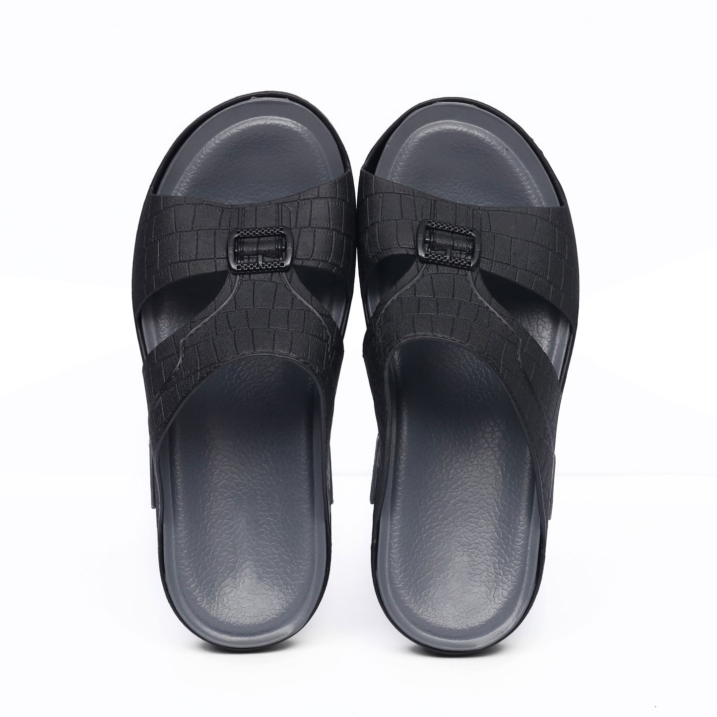 Arabic Grey Black Flip Flops - FL - 700