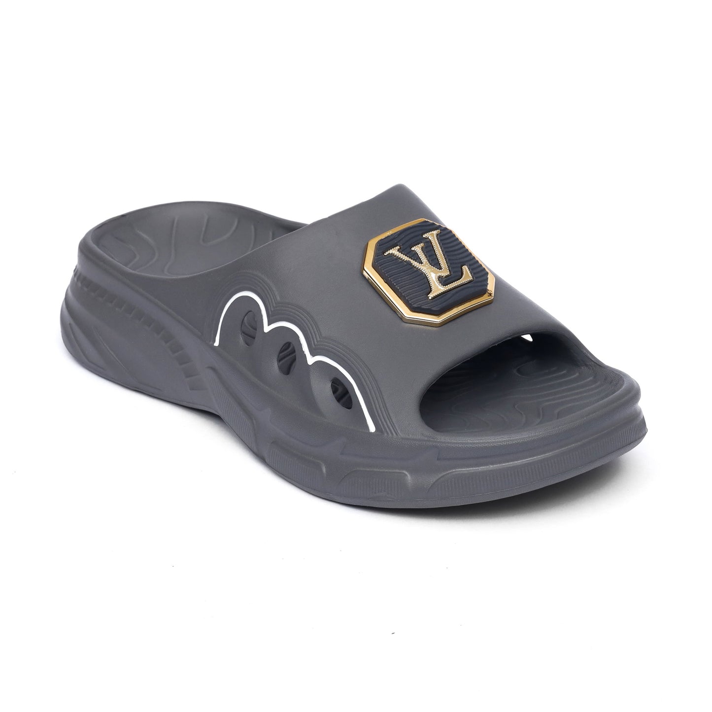 LV Grey Flip Flops - FL - 9001