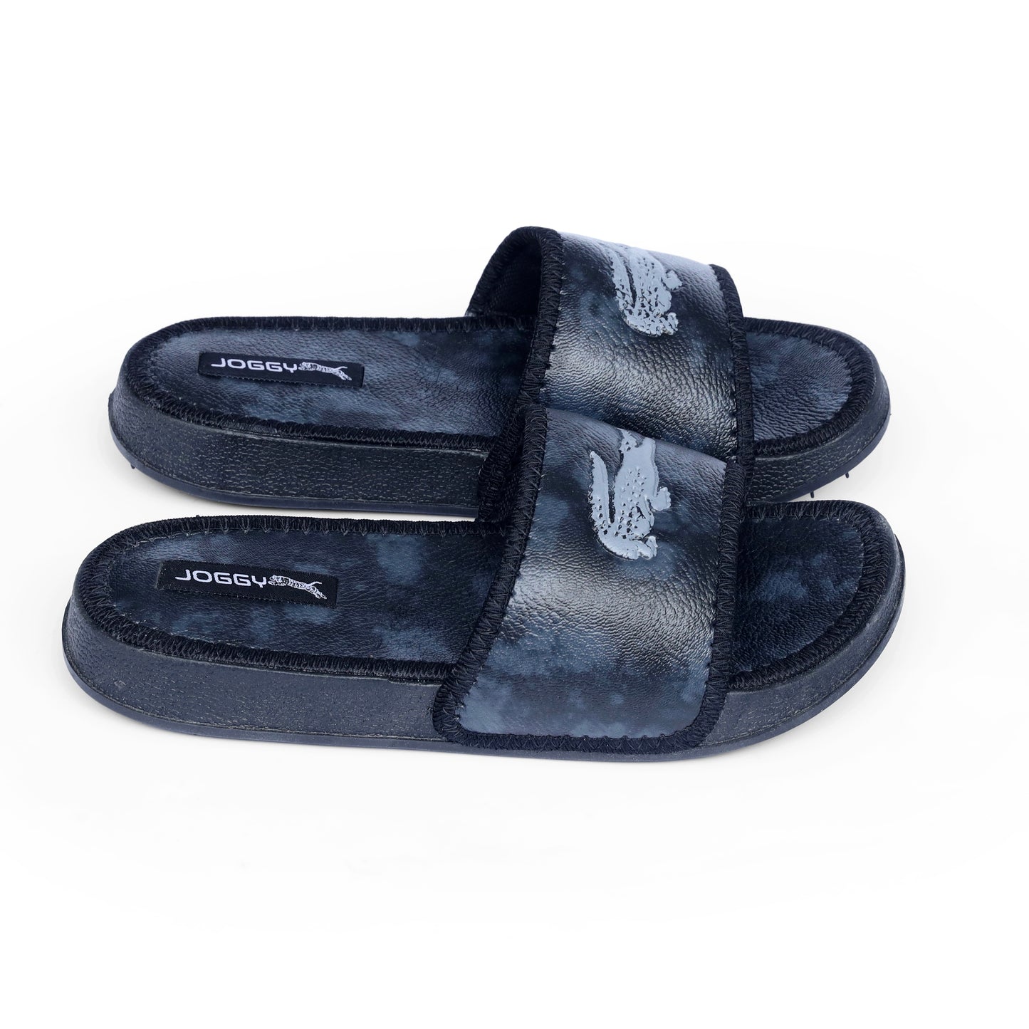 Luxury Black Pure Leather Slides - HE – 6
