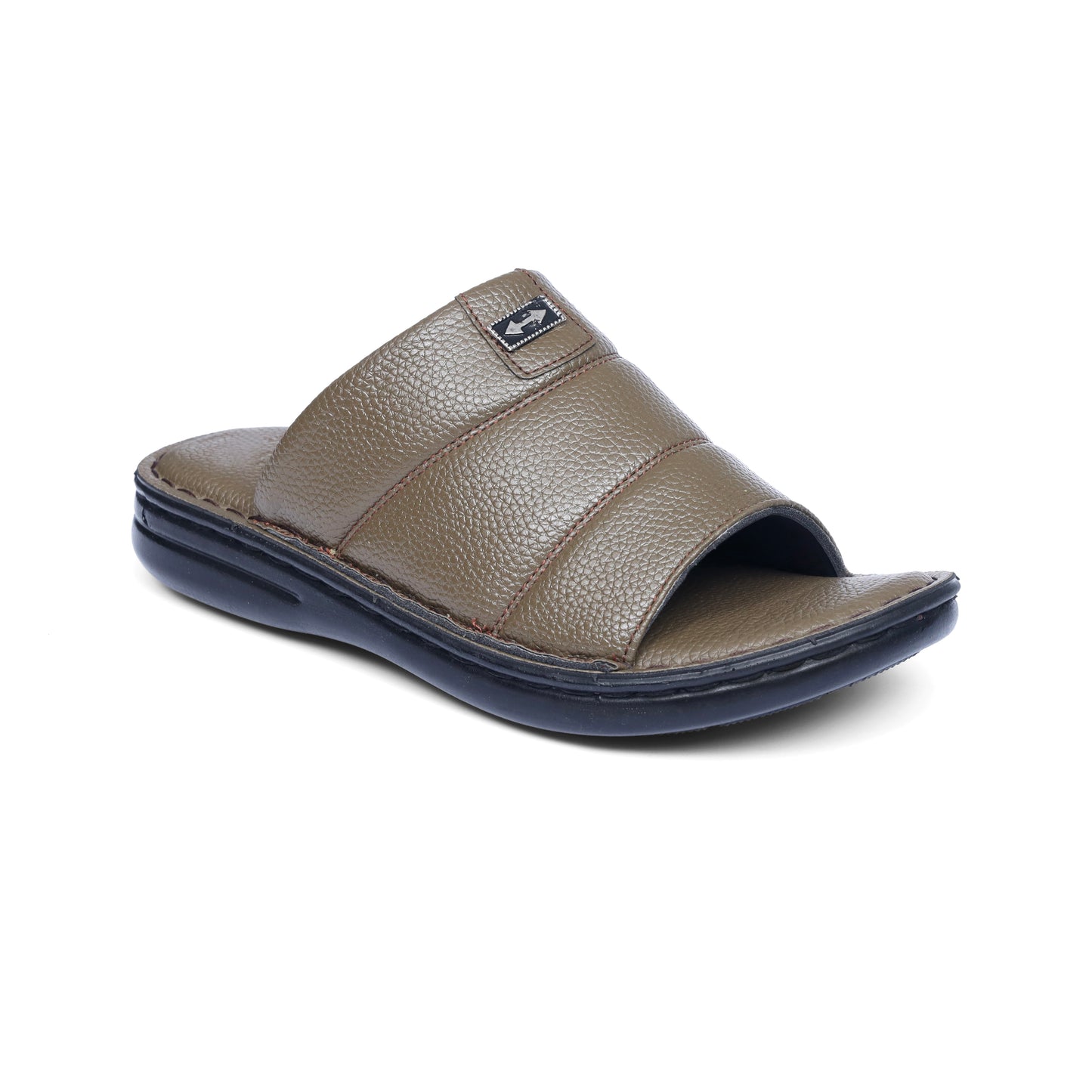 Grain Leather Camel Handmade Chappal - T13