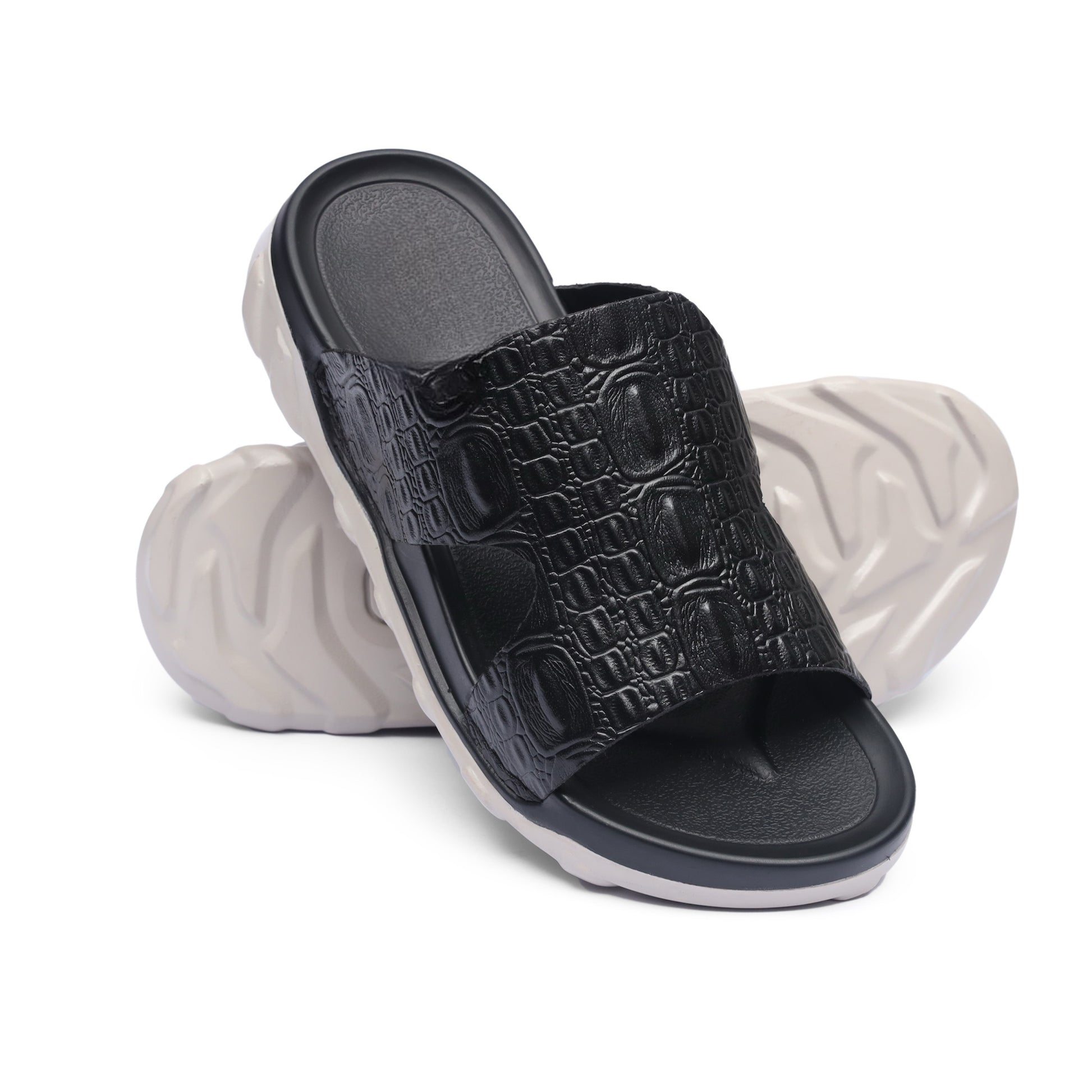 Pure Crocodile Leather Chappal - CL - 808 - JOGGY