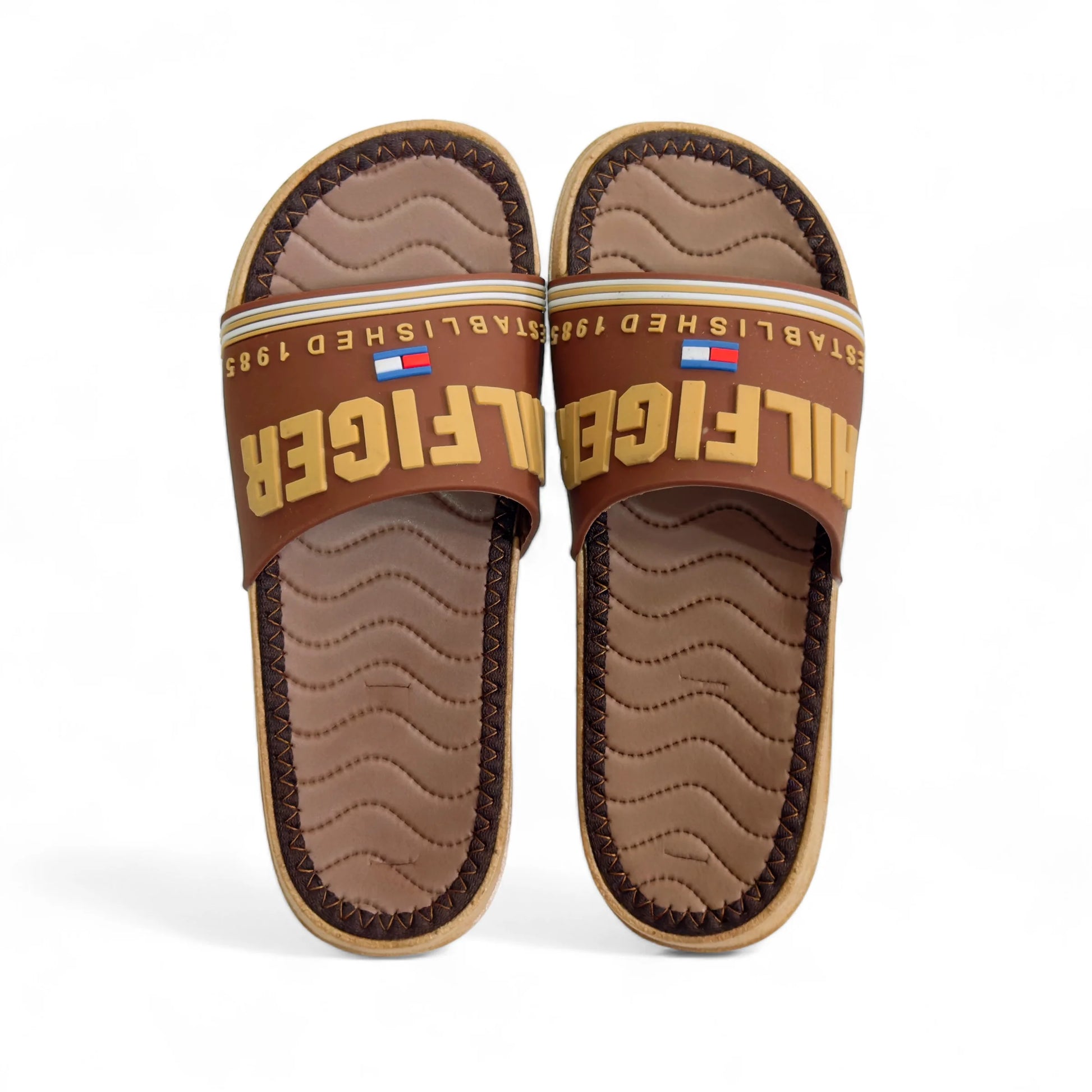 Imported Tommy Hilfiger Brown Slides - HE - 1 - JOGGY