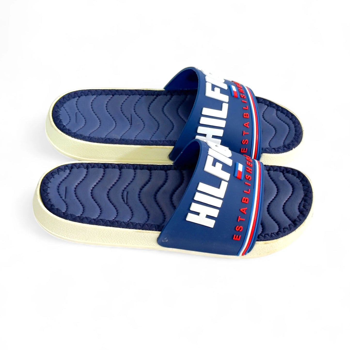 Imported Tommy Hilfiger Blue Slides - HE - 1 - JOGGY