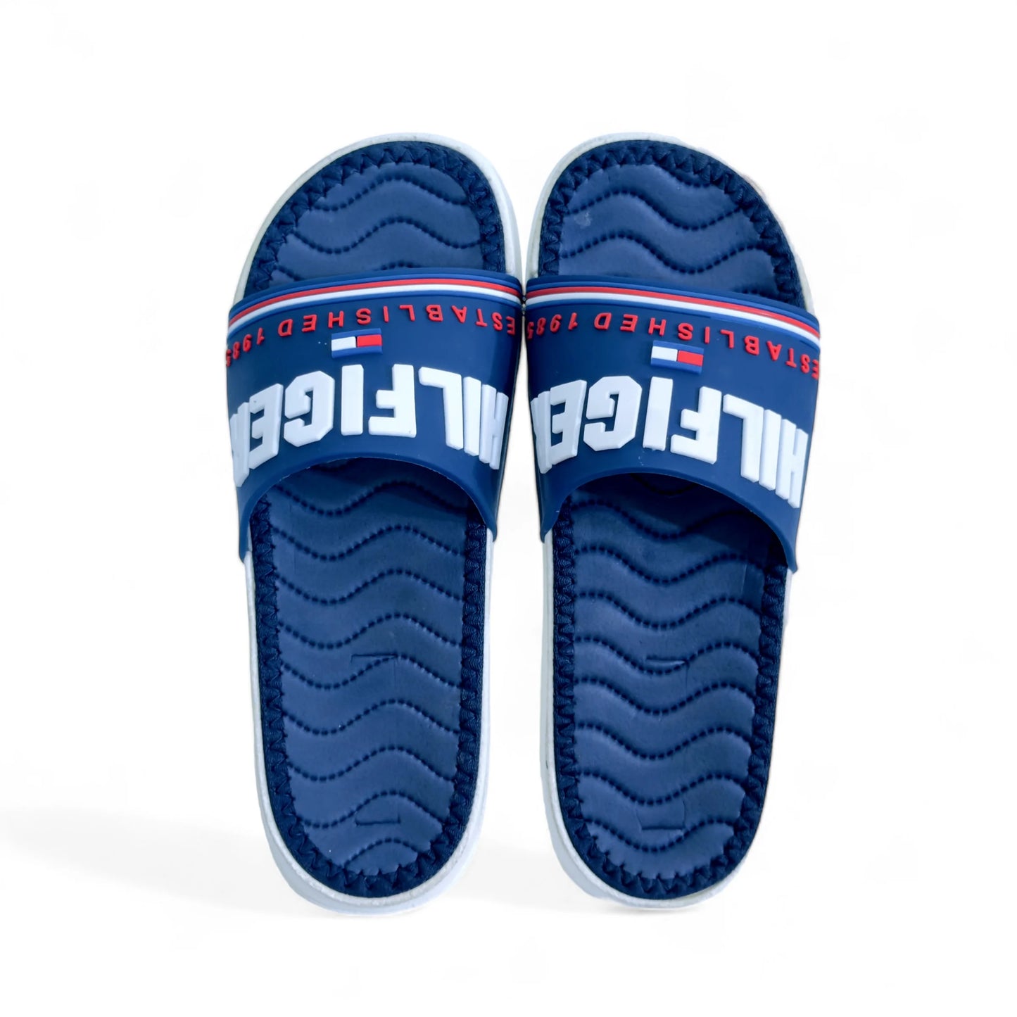 Imported Tommy Hilfiger Blue Slides - HE - 1 - JOGGY
