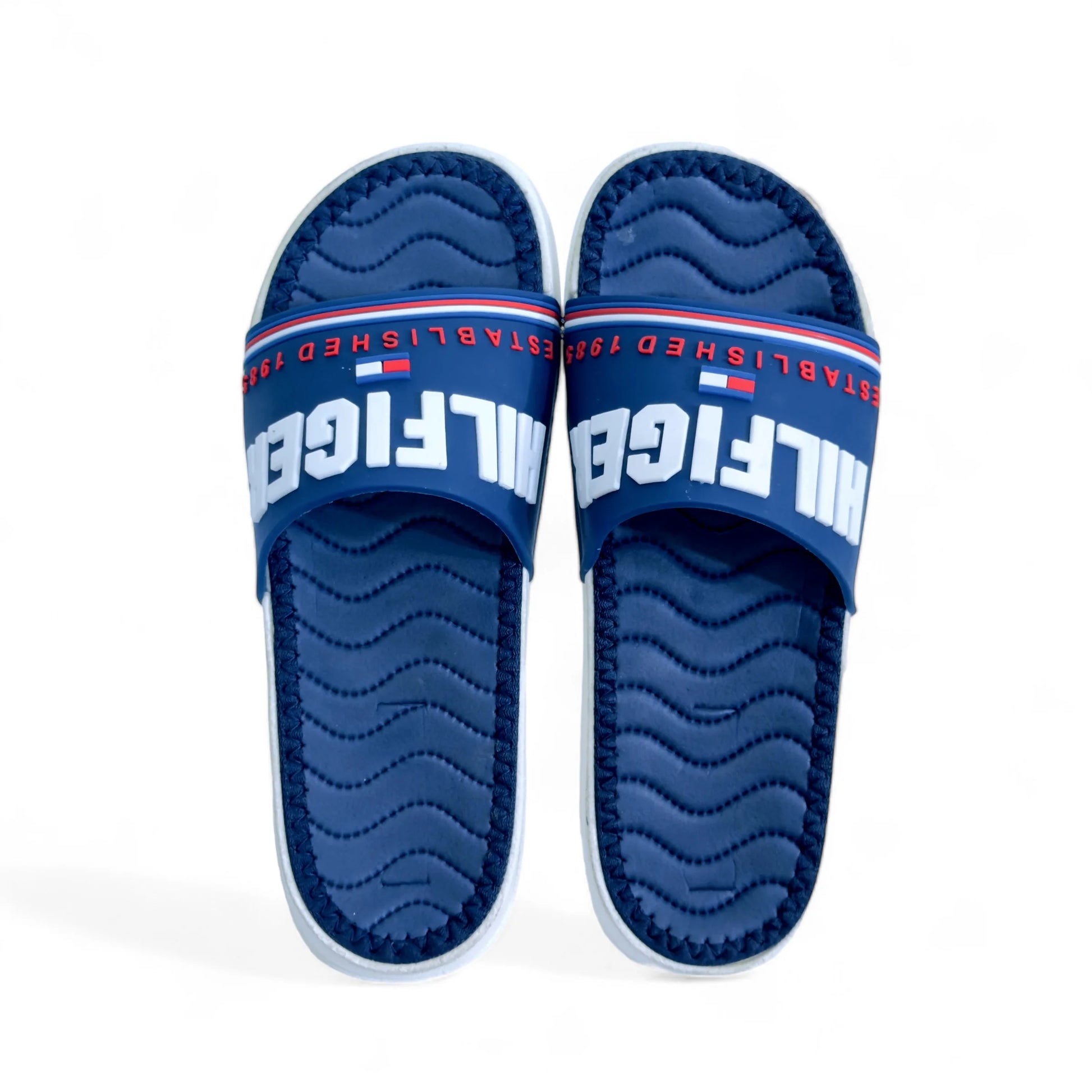 Imported Tommy Hilfiger Blue Slides - HE - 1 - JOGGY