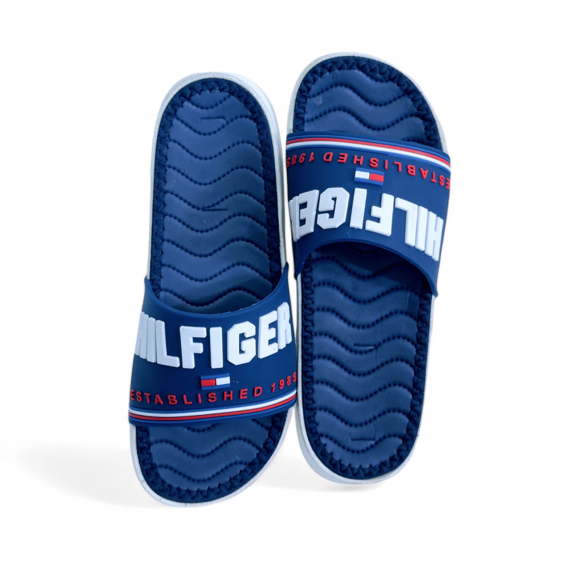 Imported Tommy Hilfiger Blue Slides - HE - 1 - JOGGY