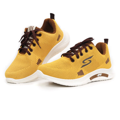 Premium Mustard Laced-Up Shoes  - J11