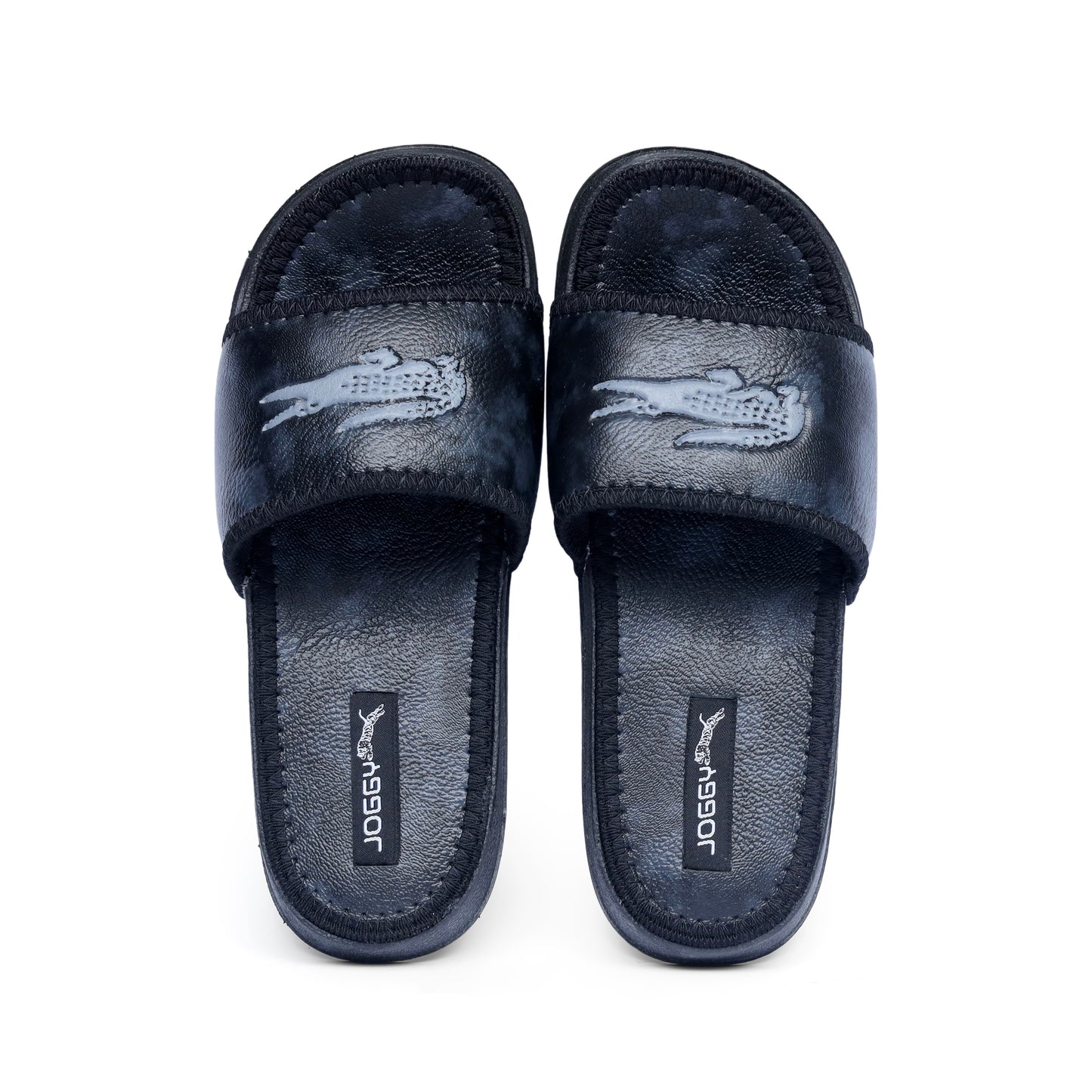 Luxury Black Pure Leather Slides - HE – 6