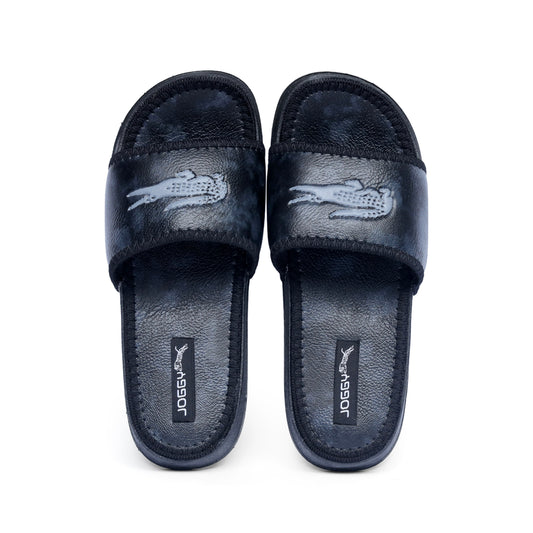 Luxury Black Pure Leather Slides - HE – 6