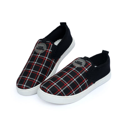 Black Knitted Loafer - F12