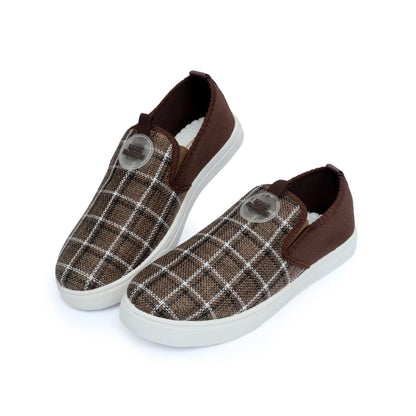 Brown Knitted Loafer - F12