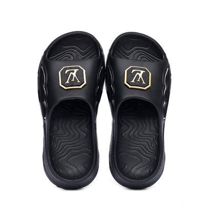 LV Black Flip Flops - FL - 9001