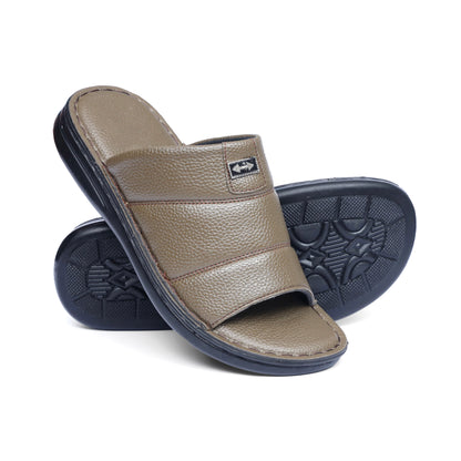 Grain Leather Camel Handmade Chappal - T13