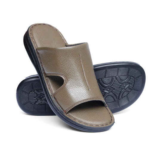 Grain Leather Camel Handmade Chappal - T10