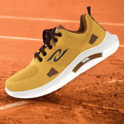 Premium Mustard Laced-Up Shoes  - J11