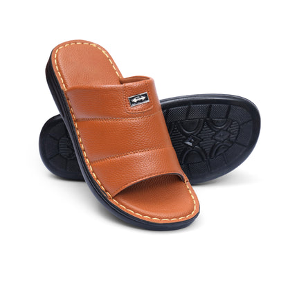 Grain Leather Tan Handmade Chappal - T13
