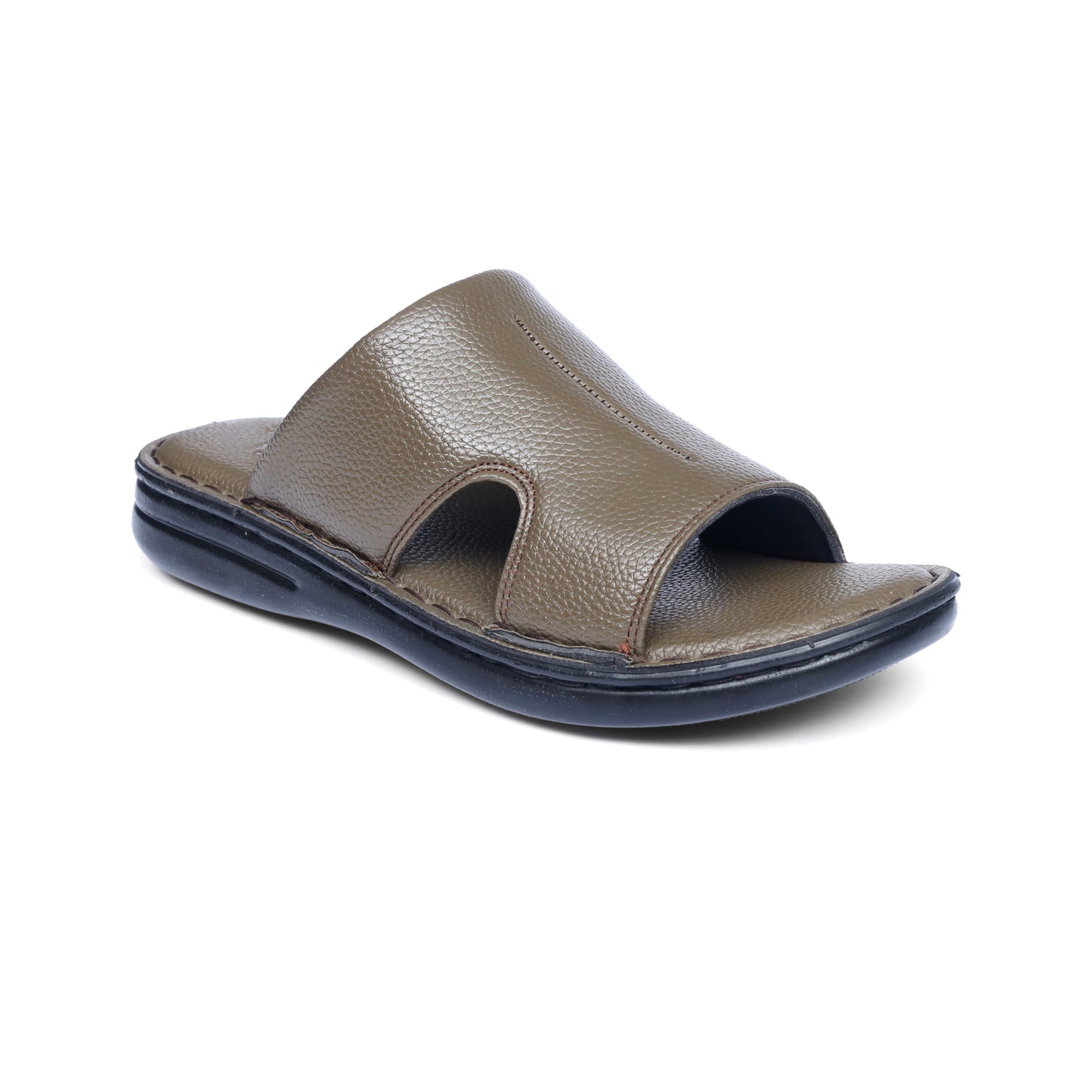 Grain Leather Camel Handmade Chappal - T10