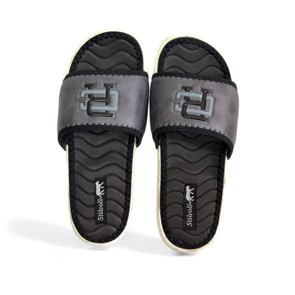 Dark Grey Pure Leather CR Slides - HE - 5