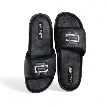 Black Pure Leather CR Slides - HE - 5