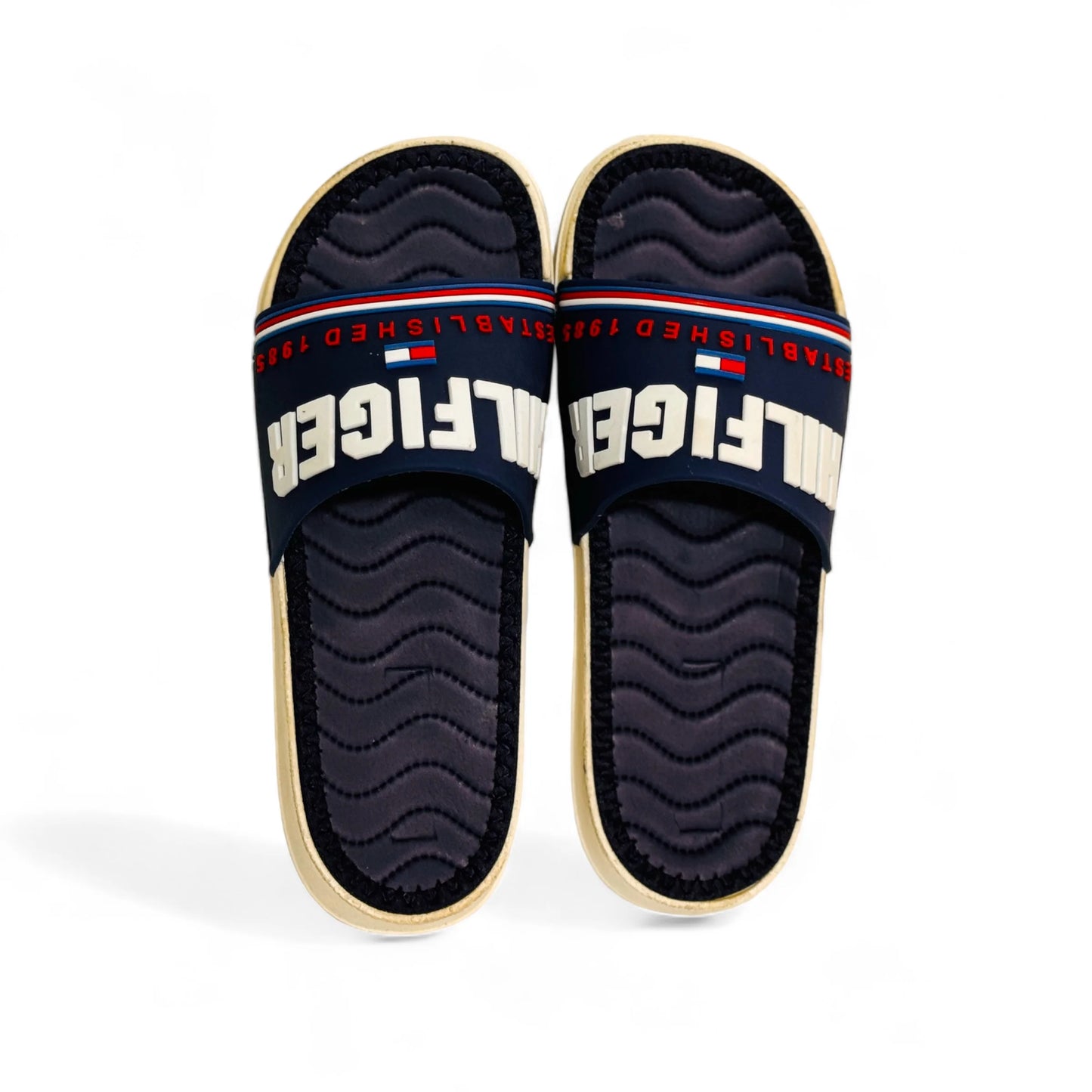 Imported Tommy Hilfiger Navy Blue Slides - HE - 1