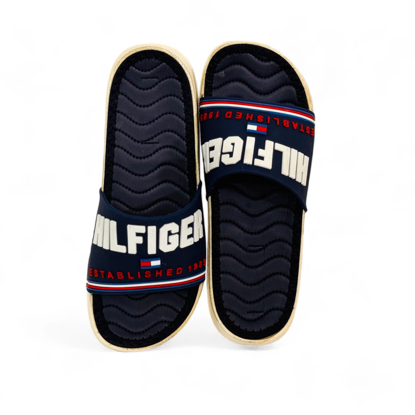 Imported Tommy Hilfiger Navy Blue Slides - HE - 1