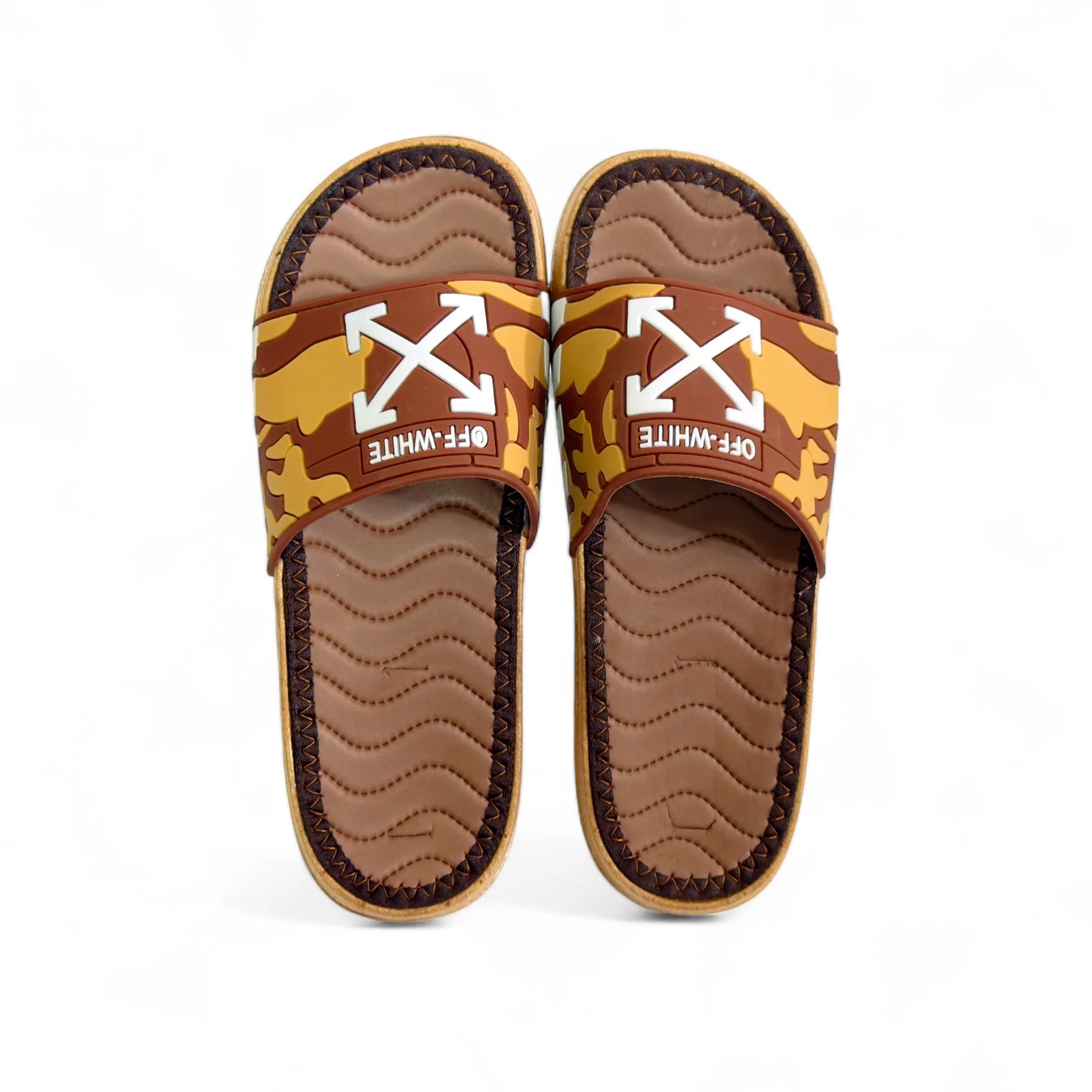 Imported Cross Brown Slides - HE - 2