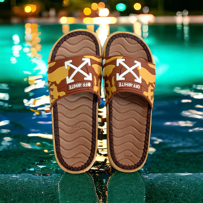 Imported Cross Brown Slides - HE - 2