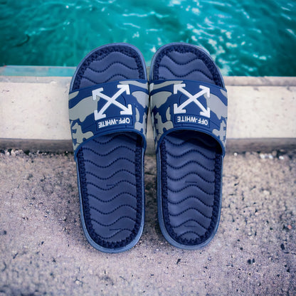 Imported Cross Blue Slides - HE - 2