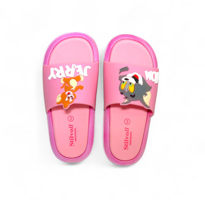 Imported Baby Pink Tom&Jerry Slides