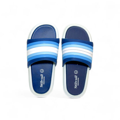 Imported Multi Lines Blue Slides