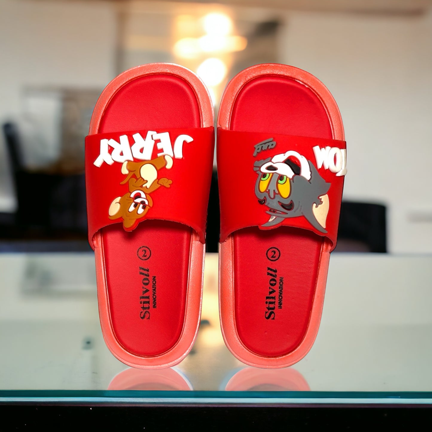 Imported Red Tom&Jerry Slides