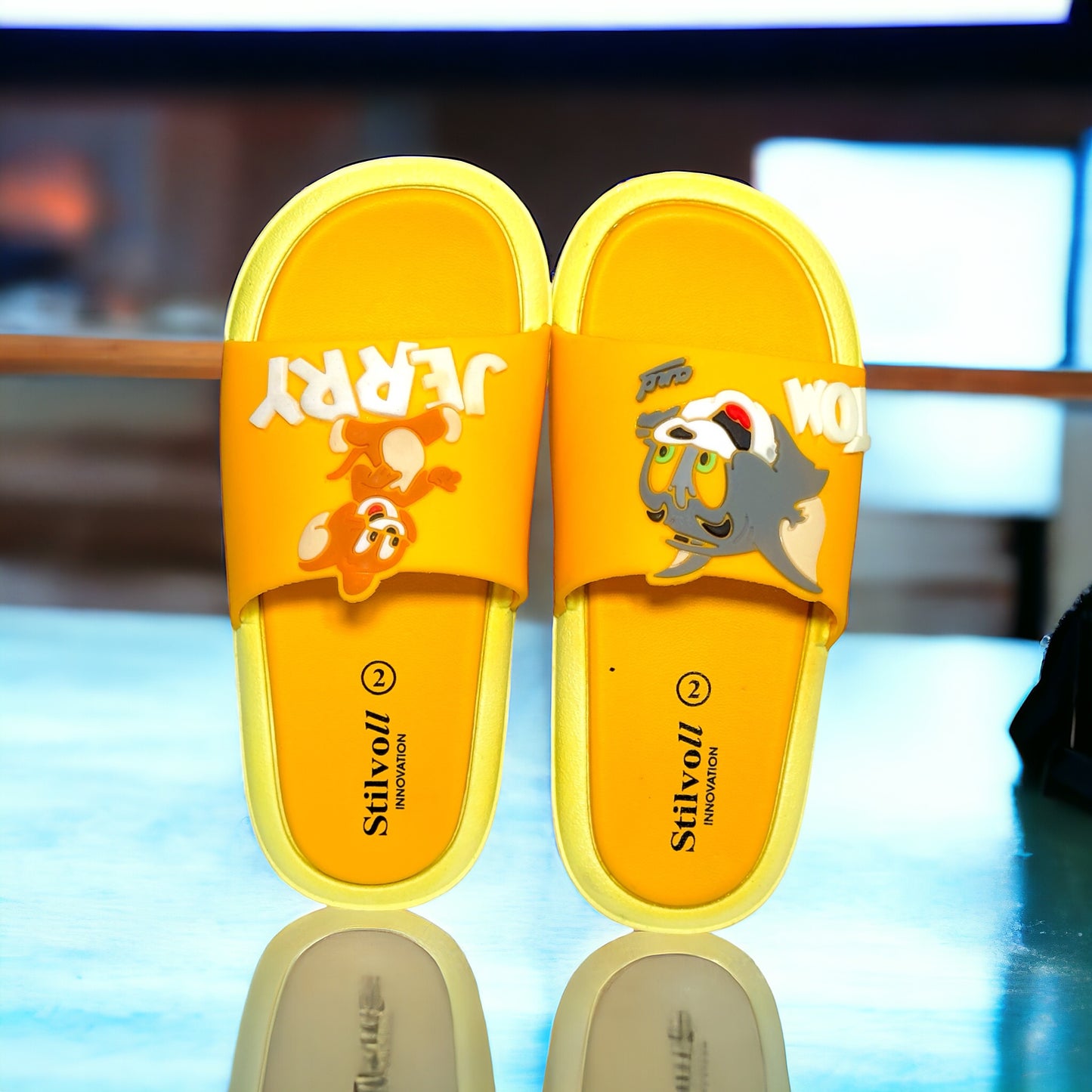 Imported Yellow Tom&Jerry Slides